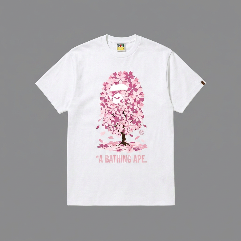 PINK BAPE T-SHIRT